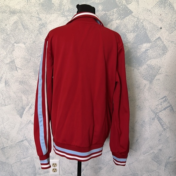 Eighty Eight Women’s Red Track Jacket with White and Blue Stripes size M - Picture 4 of 5